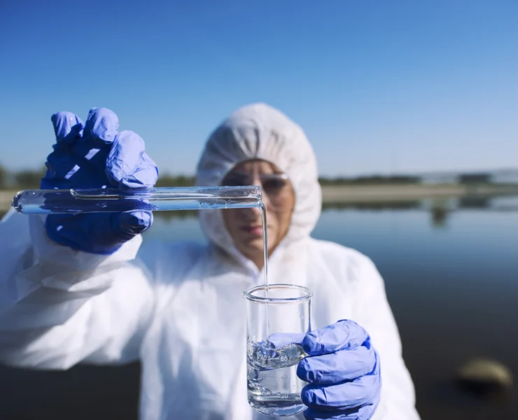 ecologist-sampling-water-from-river-with-test-tube copy