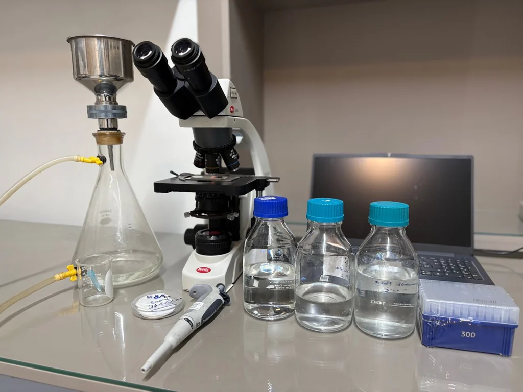 شناسایی تخم انگل در آب به روش بلینجر (Bail